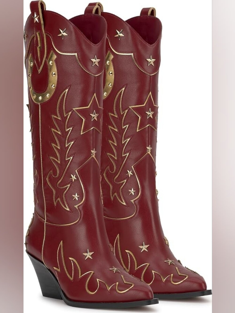 Jessica Simpson Red Western Boots - Size 9 M - Picture 7 of 9